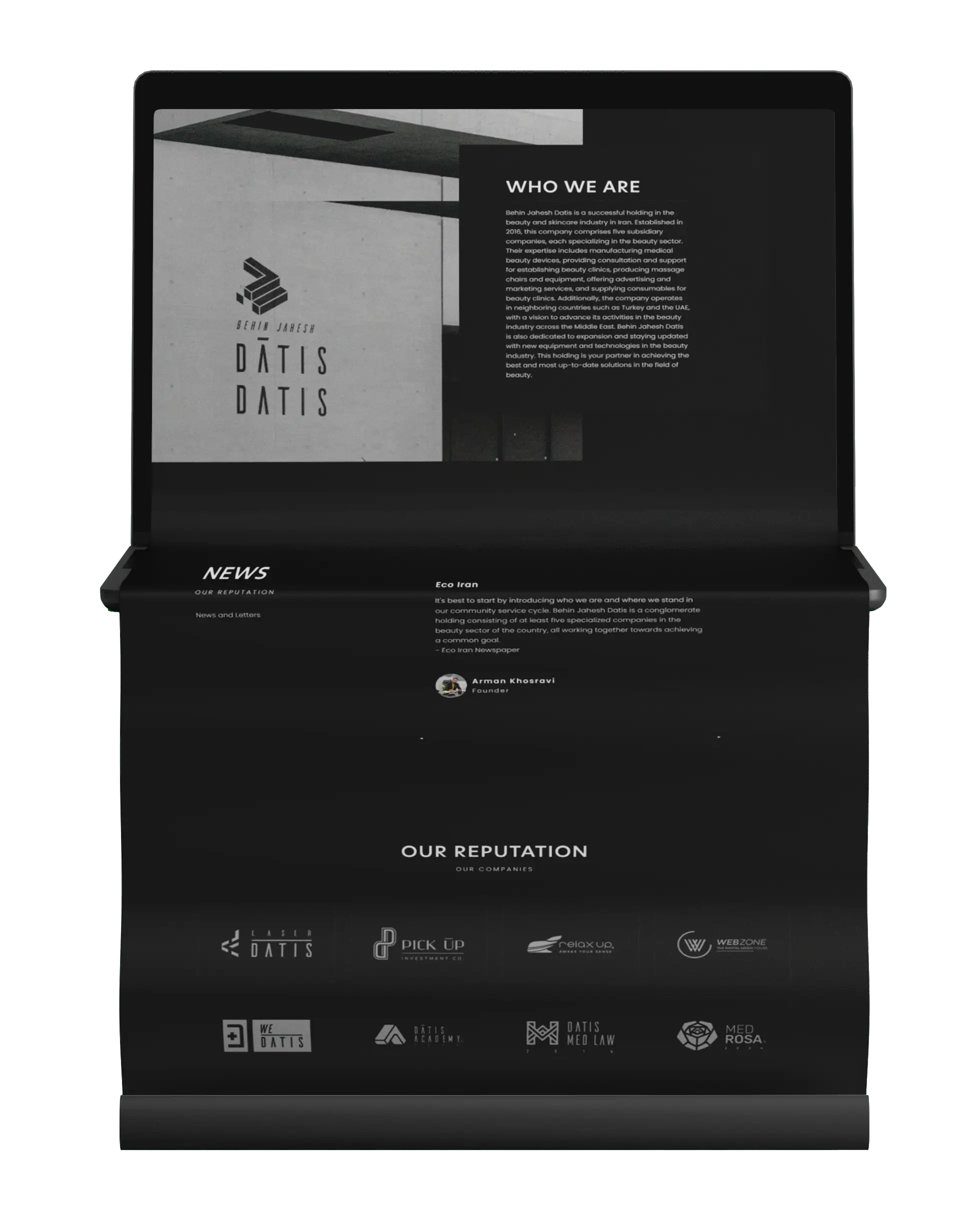 SE.MMC (Shirin Erfani Marketing Management Company) Web Design Portfolio 11